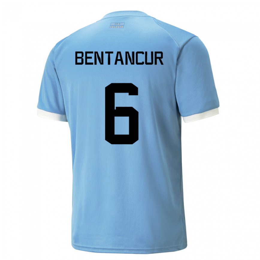 Niño Camiseta Uruguay Rodrigo Bentancur #6 Azul 1ª Equipación 22-24 Argentina