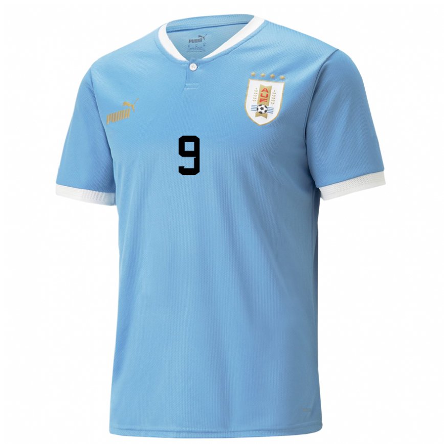 Niño Camiseta Uruguay Luis Suarez #9 Azul 1ª Equipación 22-24 Argentina