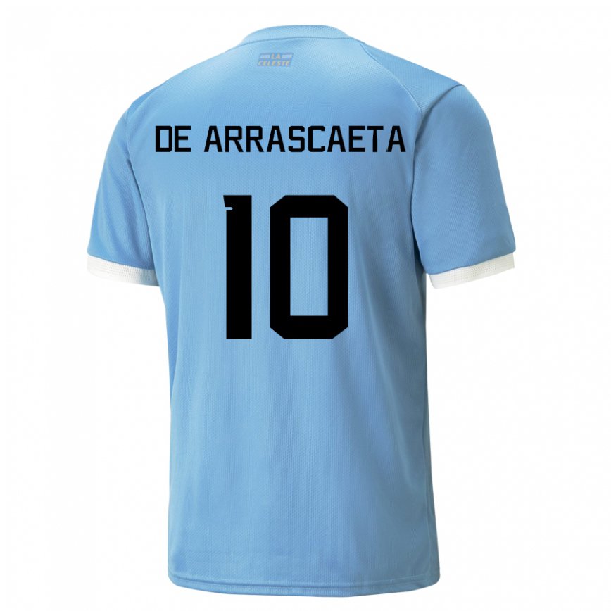 Niño Camiseta Uruguay Giorgian De Arrascaeta #10 Azul 1ª Equipación 22-24 Argentina