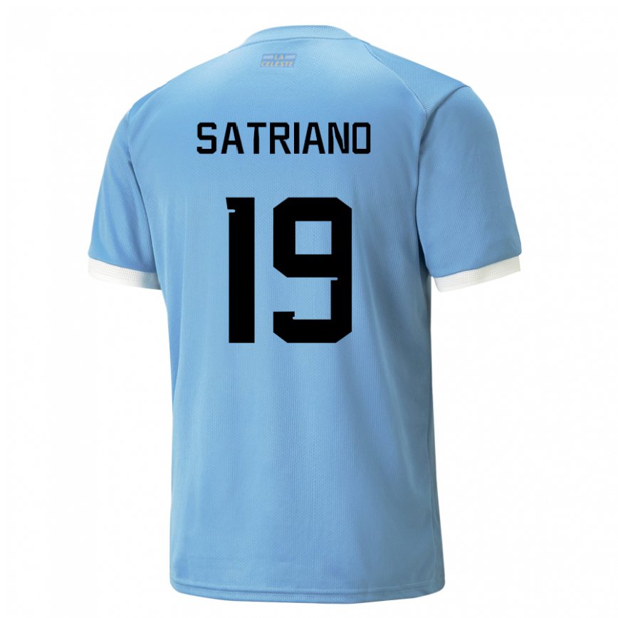 Niño Camiseta Uruguay Martin Satriano #19 Azul 1ª Equipación 22-24 Argentina