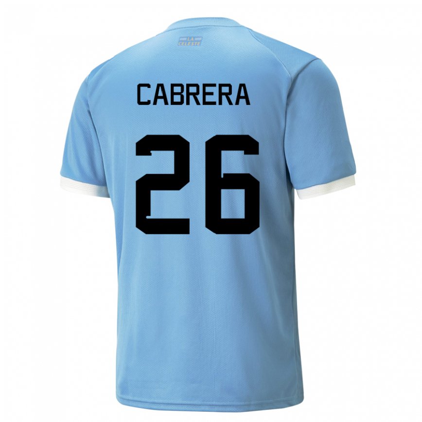 Niño Camiseta Uruguay Leandro Cabrera #26 Azul 1ª Equipación 22-24 Argentina