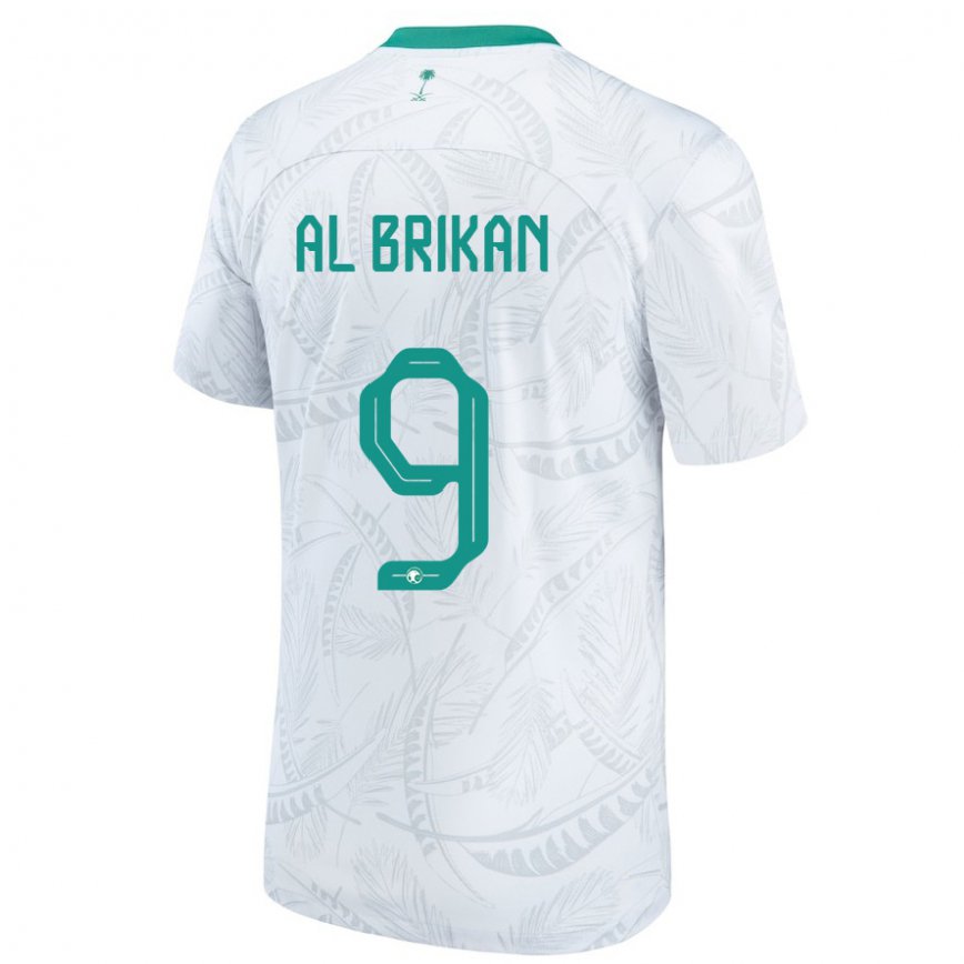 Niño Camiseta Arabia Saudita Feras Al Brikan #9 Blanco 1ª Equipación 22-24 Argentina