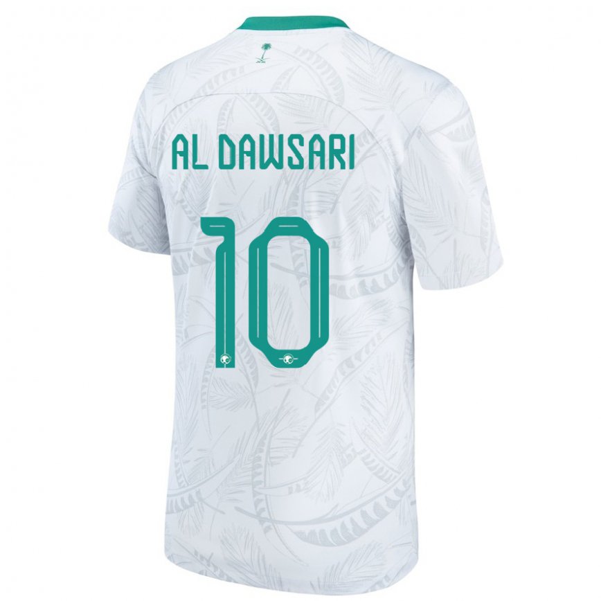 Niño Camiseta Arabia Saudita Salem Al Dawsari #10 Blanco 1ª Equipación 22-24 Argentina