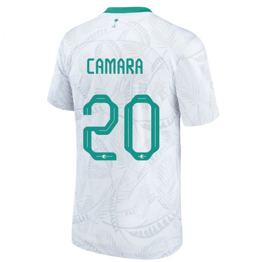 Niño Camiseta Arabia Saudita Haroune Camara #20 Blanco 1ª Equipación 22-24 Argentina