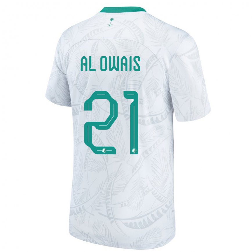 Niño Camiseta Arabia Saudita Mohammed Al Owais #21 Blanco 1ª Equipación 22-24 Argentina