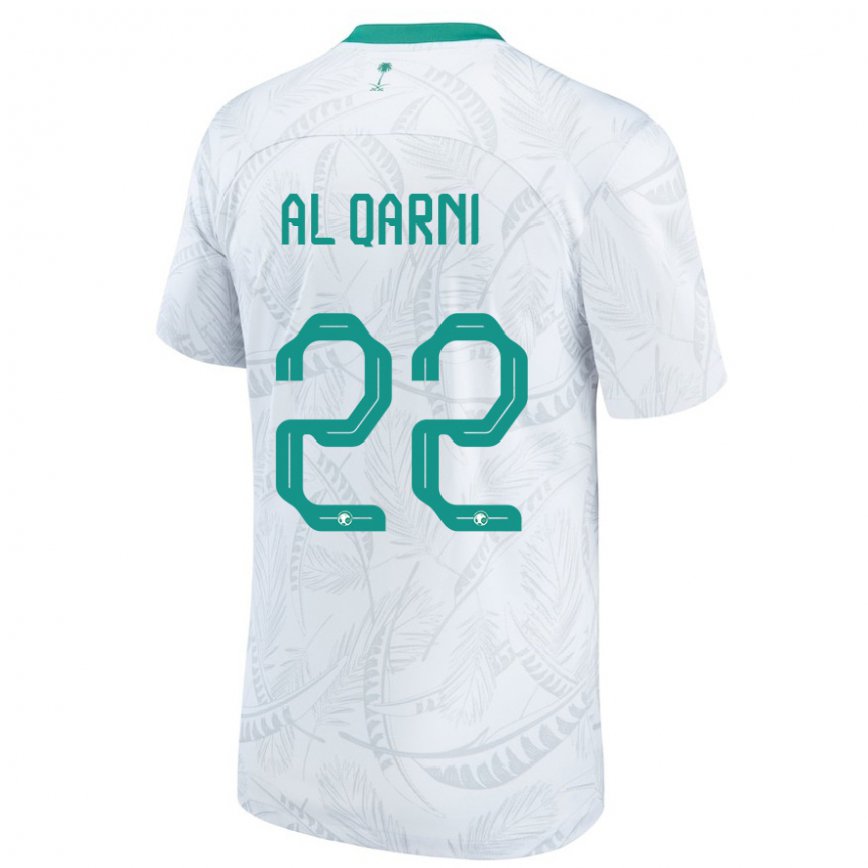 Niño Camiseta Arabia Saudita Fawaz Al Qarni #22 Blanco 1ª Equipación 22-24 Argentina