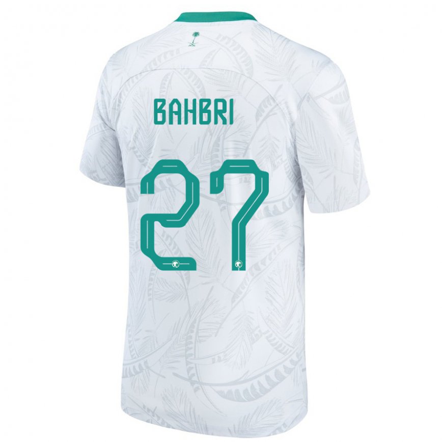 Niño Camiseta Arabia Saudita Hatan Bahbri #27 Blanco 1ª Equipación 22-24 Argentina