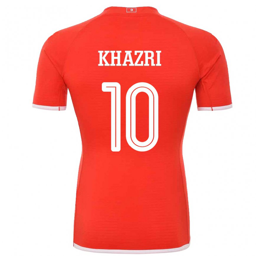 Niño Camiseta Túnez Wahbi Khazri #10 Rojo 1ª Equipación 22-24 Argentina