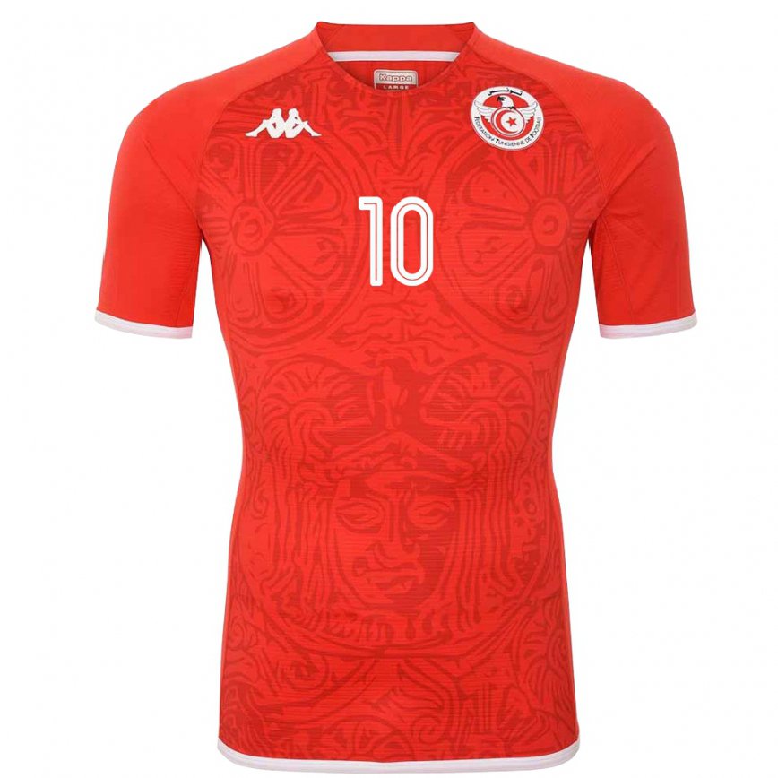 Niño Camiseta Túnez Wahbi Khazri #10 Rojo 1ª Equipación 22-24 Argentina