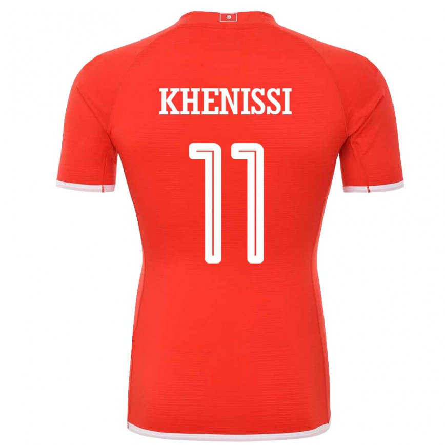 Niño Camiseta Túnez Taha Yassine Khenissi #11 Rojo 1ª Equipación 22-24 Argentina