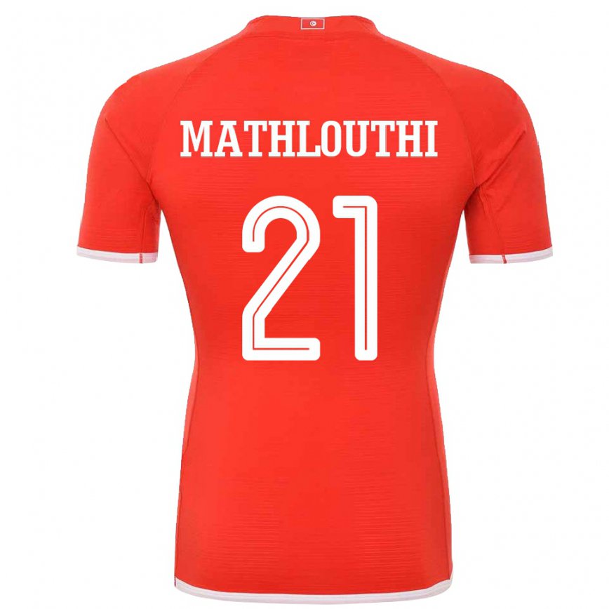 Niño Camiseta Túnez Hamza Mathlouthi #21 Rojo 1ª Equipación 22-24 Argentina