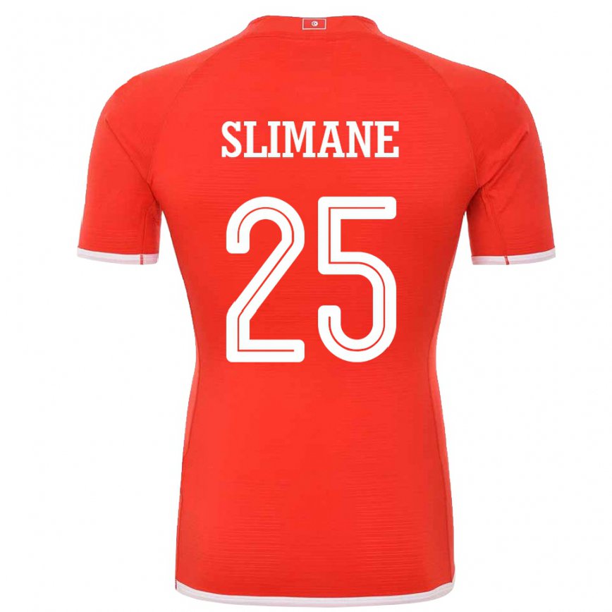 Niño Camiseta Túnez Anis Ben Slimane #25 Rojo 1ª Equipación 22-24 Argentina