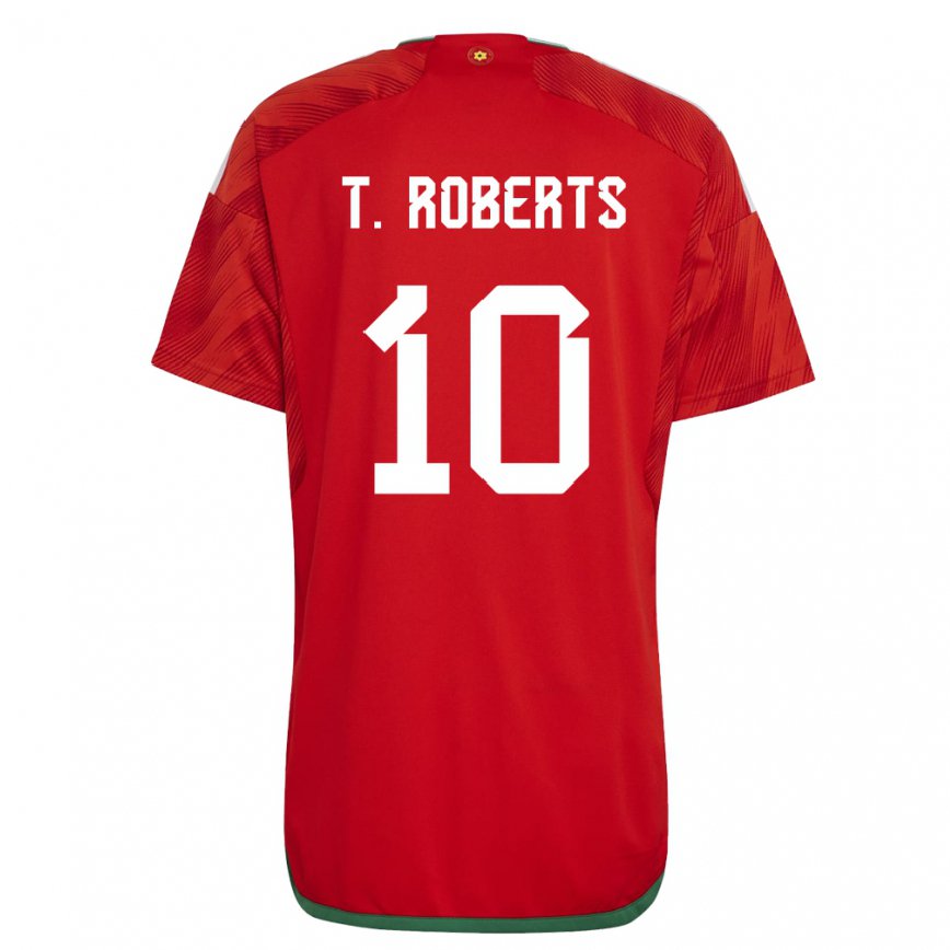 Niño Camiseta Gales Tyler Roberts #10 Rojo 1ª Equipación 22-24 Argentina