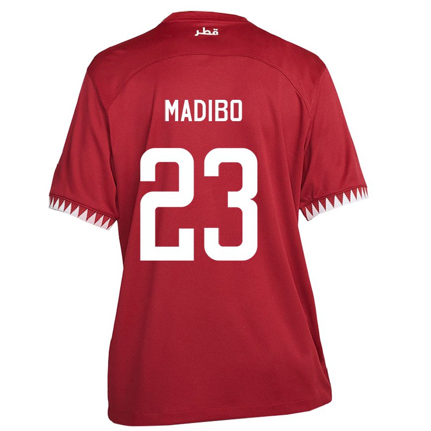 Niño Camiseta Catar Assim Madibo #23 Granate 1ª Equipación 22-24 Argentina