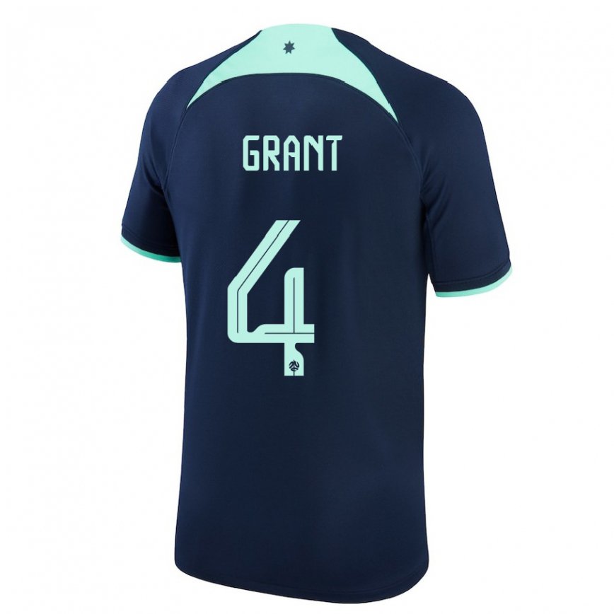 Niño Camiseta Australia Rhyan Grant #4 Azul Oscuro 2ª Equipación 22-24 Argentina