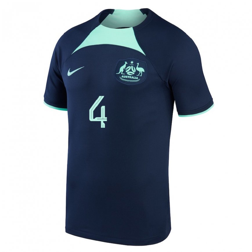 Niño Camiseta Australia Rhyan Grant #4 Azul Oscuro 2ª Equipación 22-24 Argentina