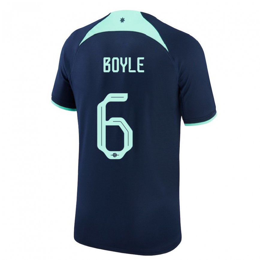 Niño Camiseta Australia Martin Boyle #6 Azul Oscuro 2ª Equipación 22-24 Argentina