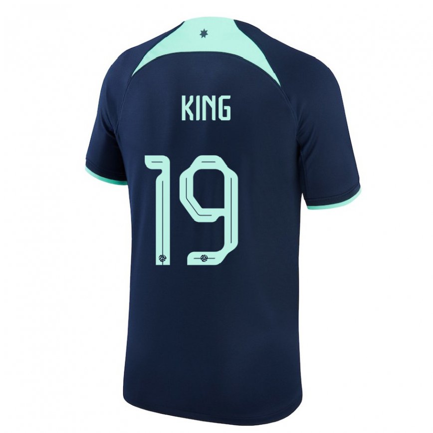 Niño Camiseta Australia Joel King #19 Azul Oscuro 2ª Equipación 22-24 Argentina