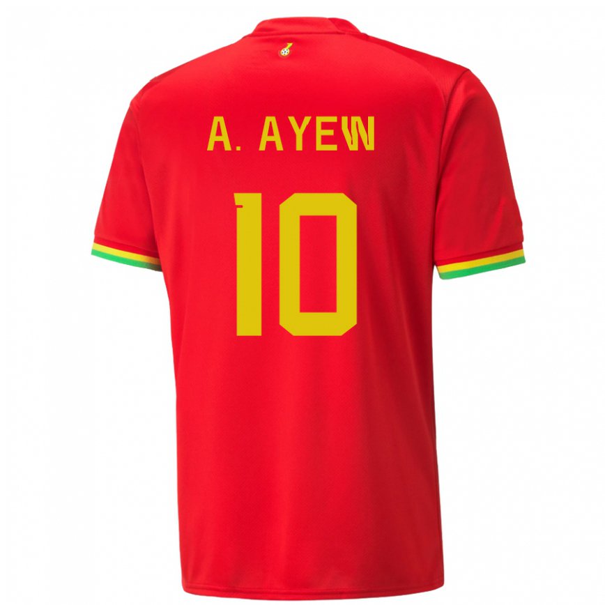 Niño Camiseta Ghana Andre Ayew #10 Rojo 2ª Equipación 22-24 Argentina