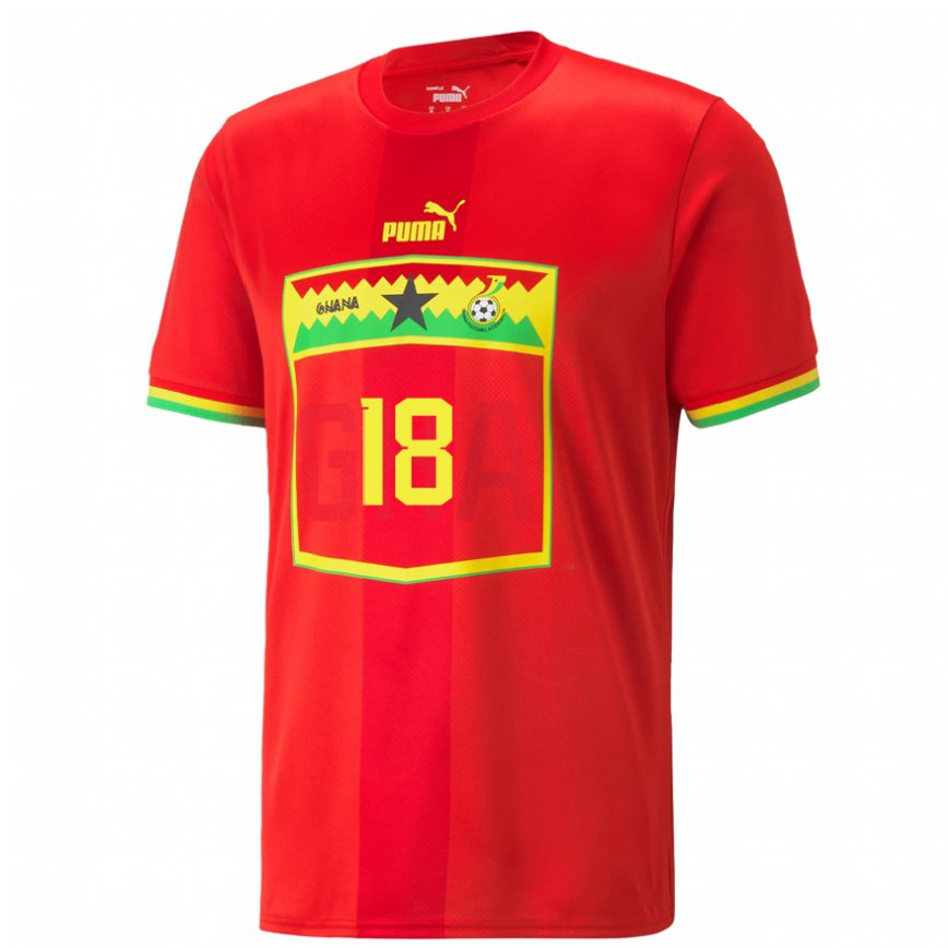 Niño Camiseta Ghana Daniel Amartey #18 Rojo 2ª Equipación 22-24 Argentina