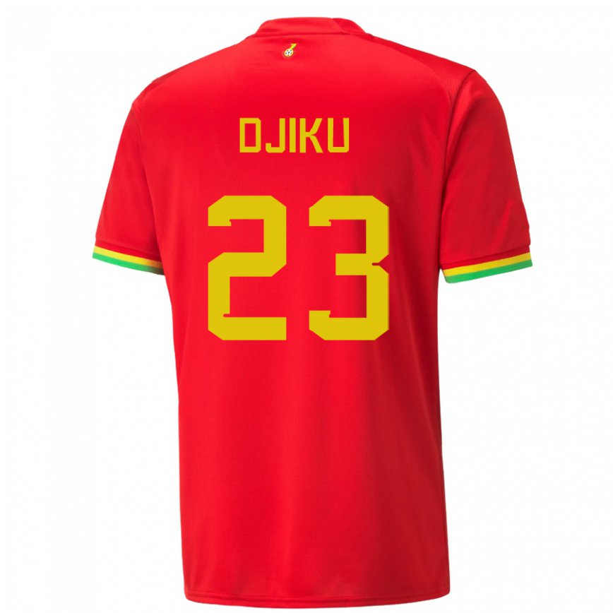 Niño Camiseta Ghana Alexander Djiku #23 Rojo 2ª Equipación 22-24 Argentina