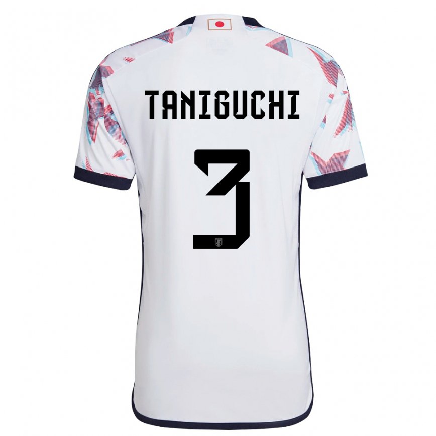 Niño Camiseta Japón Shogo Taniguchi #3 Blanco 2ª Equipación 22-24 Argentina