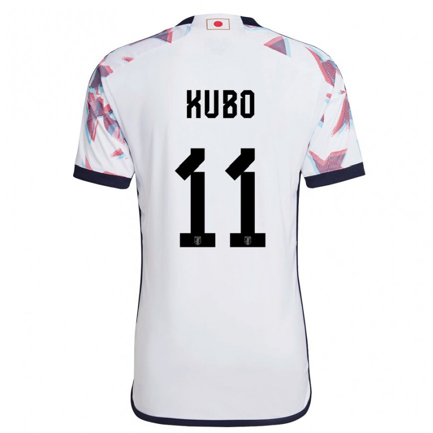 Niño Camiseta Japón Takefusa Kubo #11 Blanco 2ª Equipación 22-24 Argentina