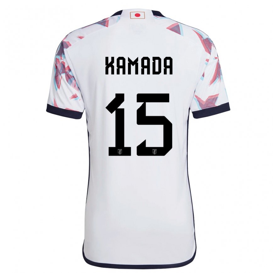 Niño Camiseta Japón Daichi Kamada #15 Blanco 2ª Equipación 22-24 Argentina