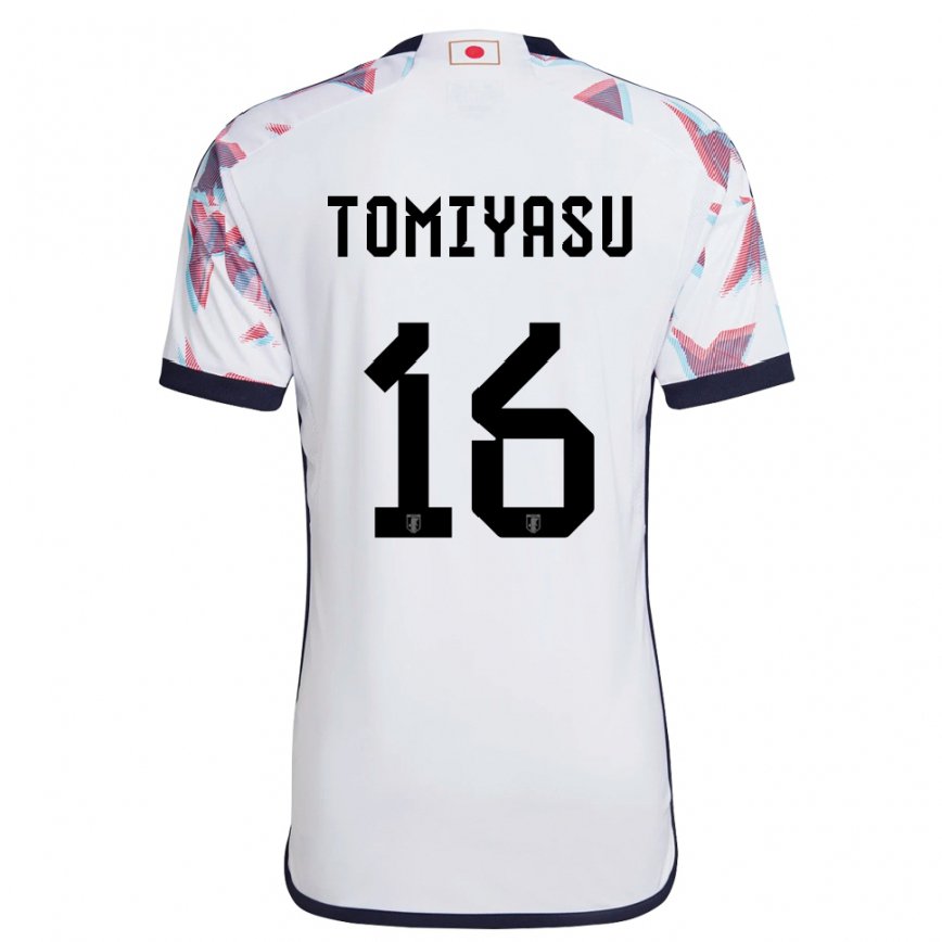 Niño Camiseta Japón Takehiro Tomiyasu #16 Blanco 2ª Equipación 22-24 Argentina