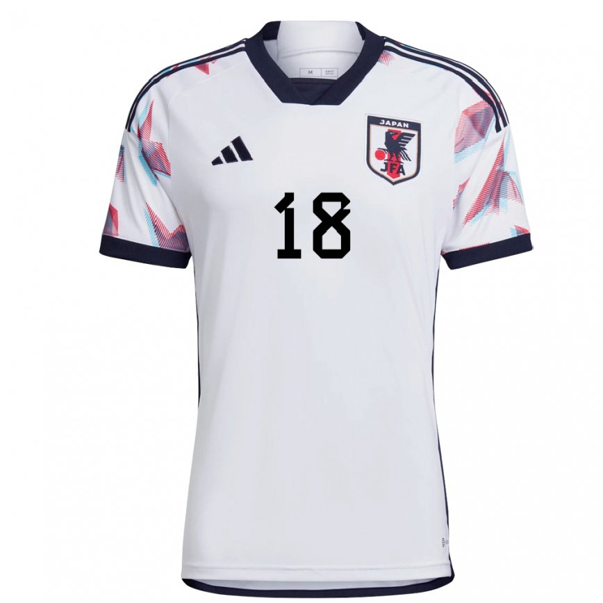 Niño Camiseta Japón Kaoru Mitoma #18 Blanco 2ª Equipación 22-24 Argentina