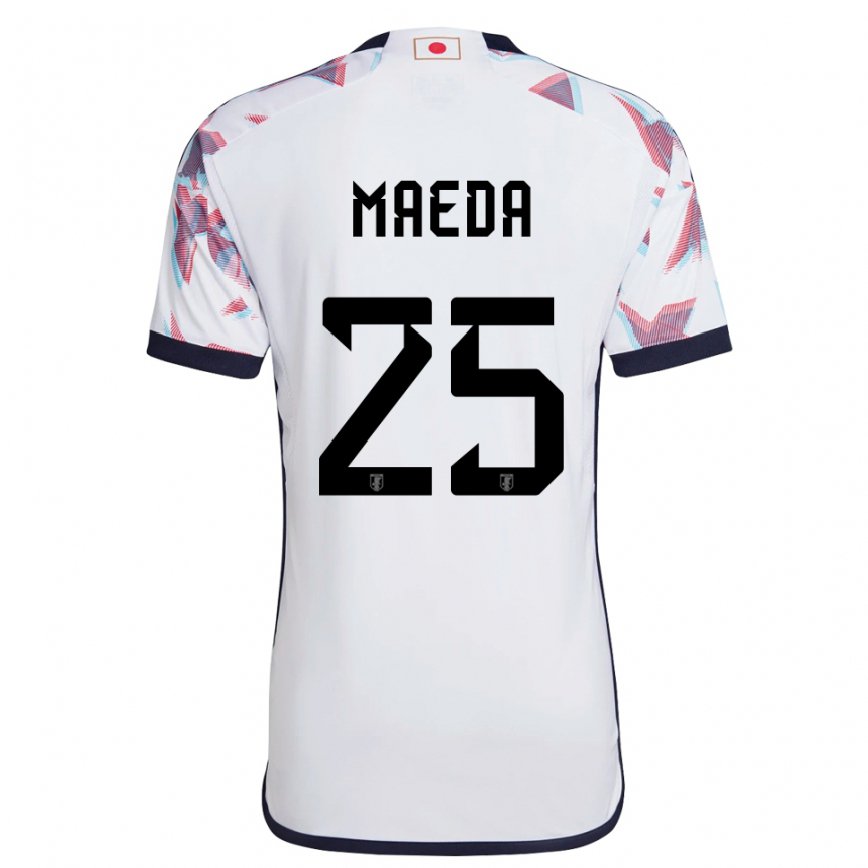 Niño Camiseta Japón Daizen Maeda #25 Blanco 2ª Equipación 22-24 Argentina