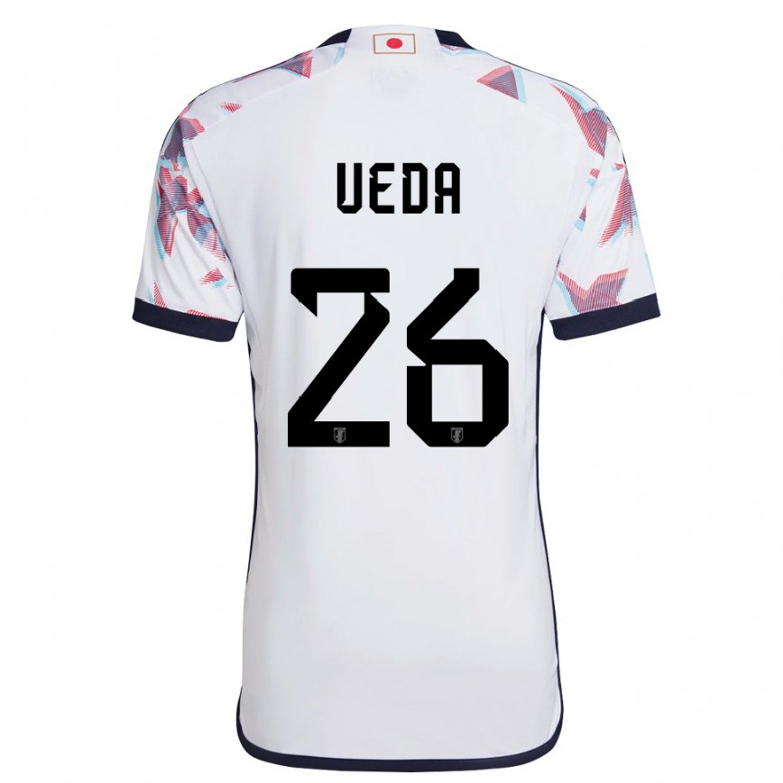 Niño Camiseta Japón Ayase Ueda #26 Blanco 2ª Equipación 22-24 Argentina