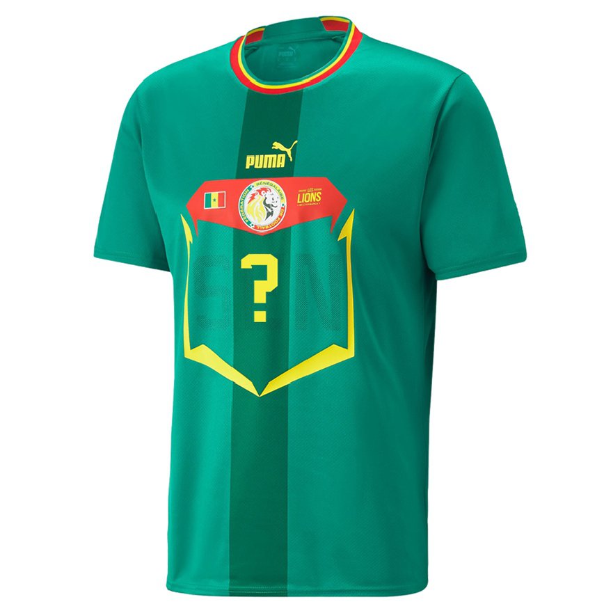 Niño Camiseta Senegal Su Nombre #0 Verde 2ª Equipación 22-24 Argentina