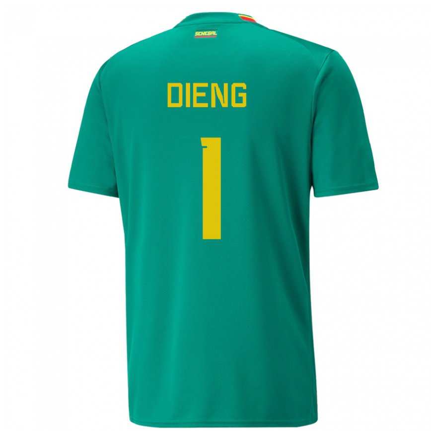 Niño Camiseta Senegal Timothy Dieng #1 Verde 2ª Equipación 22-24 Argentina