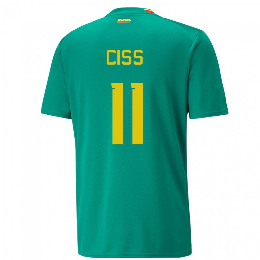 Niño Camiseta Senegal Pathe Ciss #11 Verde 2ª Equipación 22-24 Argentina