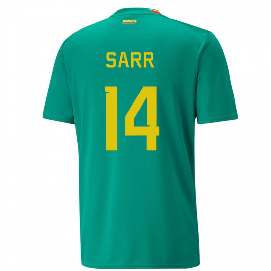 Niño Camiseta Senegal Pape Sarr #14 Verde 2ª Equipación 22-24 Argentina