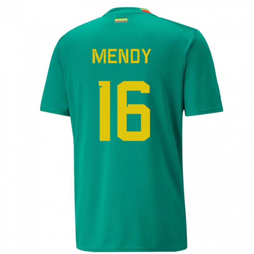 Niño Camiseta Senegal Edouard Mendy #16 Verde 2ª Equipación 22-24 Argentina