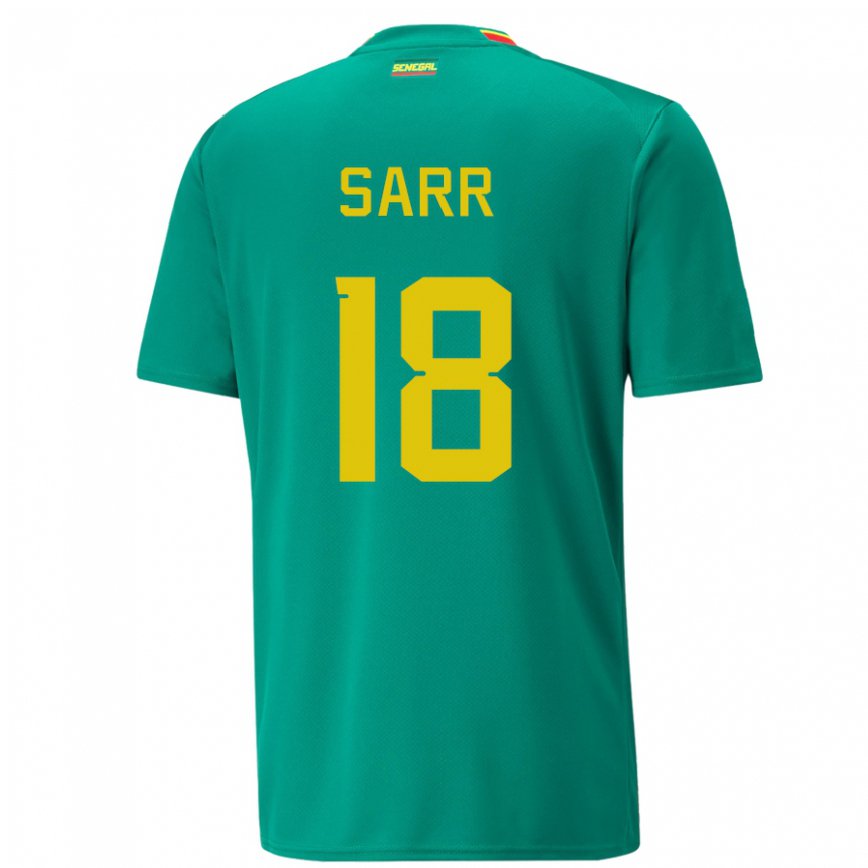 Niño Camiseta Senegal Ismaila Sarr #18 Verde 2ª Equipación 22-24 Argentina