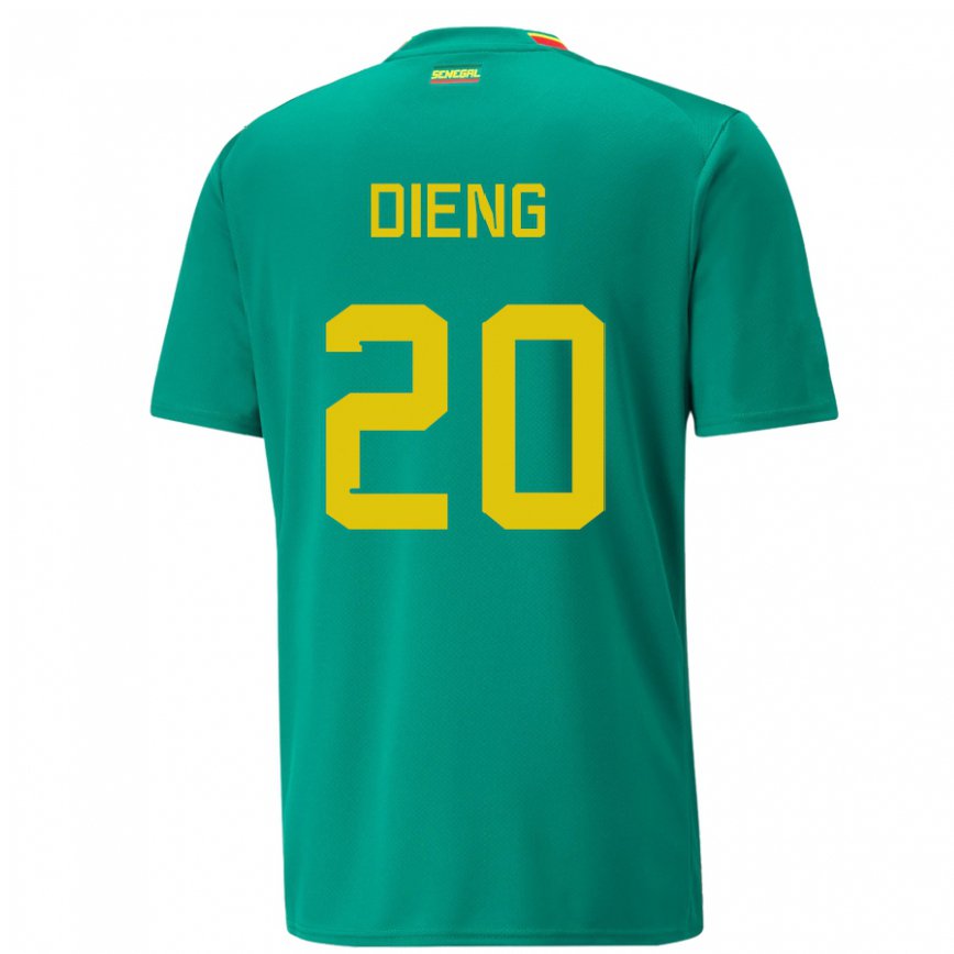 Niño Camiseta Senegal Bamba Dieng #20 Verde 2ª Equipación 22-24 Argentina