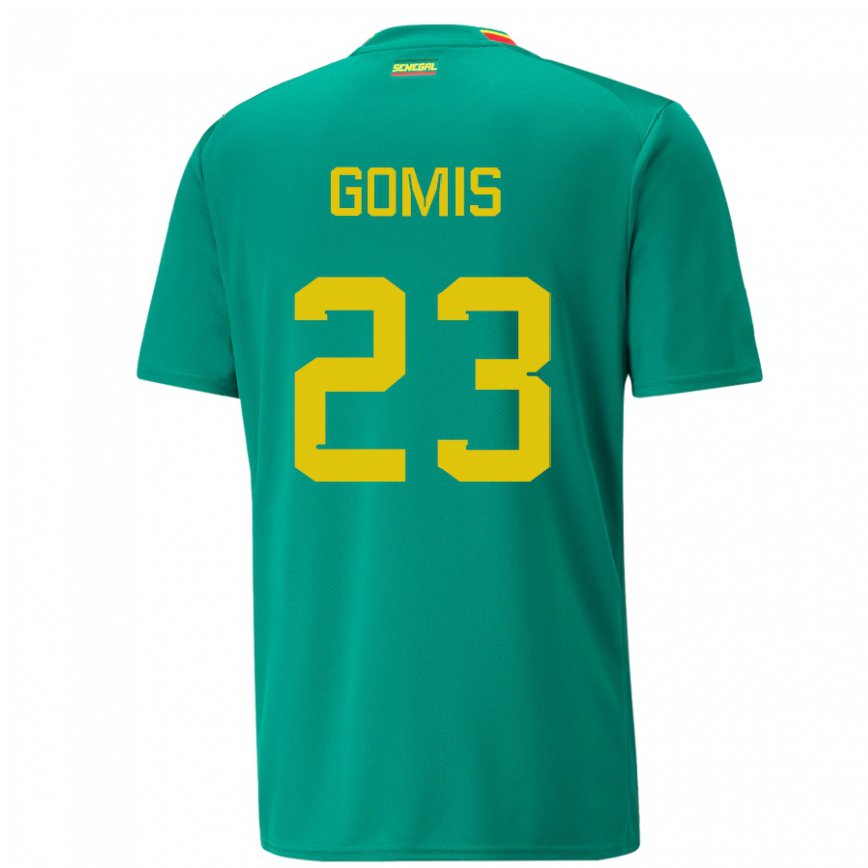 Niño Camiseta Senegal Alfred Gomis #23 Verde 2ª Equipación 22-24 Argentina