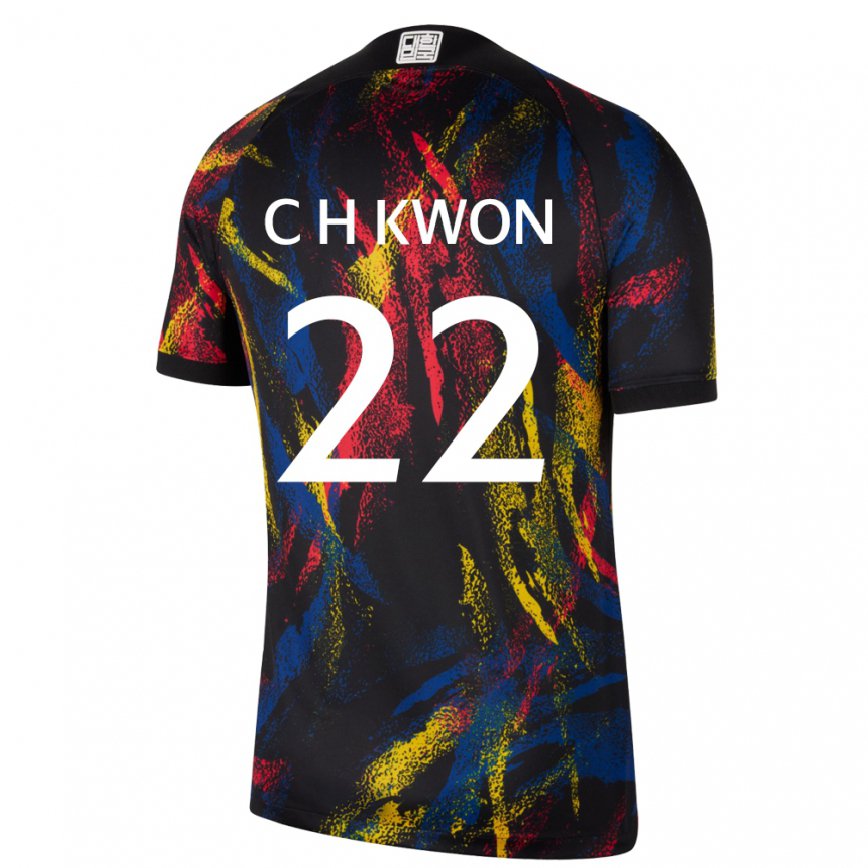 Niño Camiseta Corea Del Sur Chang-hoon Kwon #22 Multicolores 2ª Equipación 22-24 Argentina