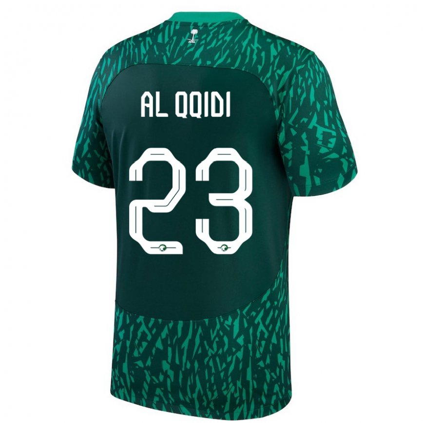 Niño Camiseta Arabia Saudita Nawaf Al Qqidi #23 Verde Oscuro 2ª Equipación 22-24 Argentina