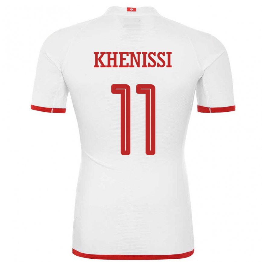 Niño Camiseta Túnez Taha Yassine Khenissi #11 Blanco 2ª Equipación 22-24 Argentina