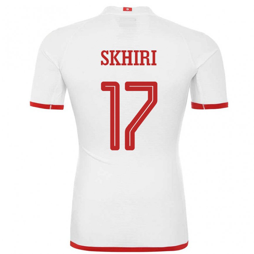 Niño Camiseta Túnez Ellyes Skhiri #17 Blanco 2ª Equipación 22-24 Argentina