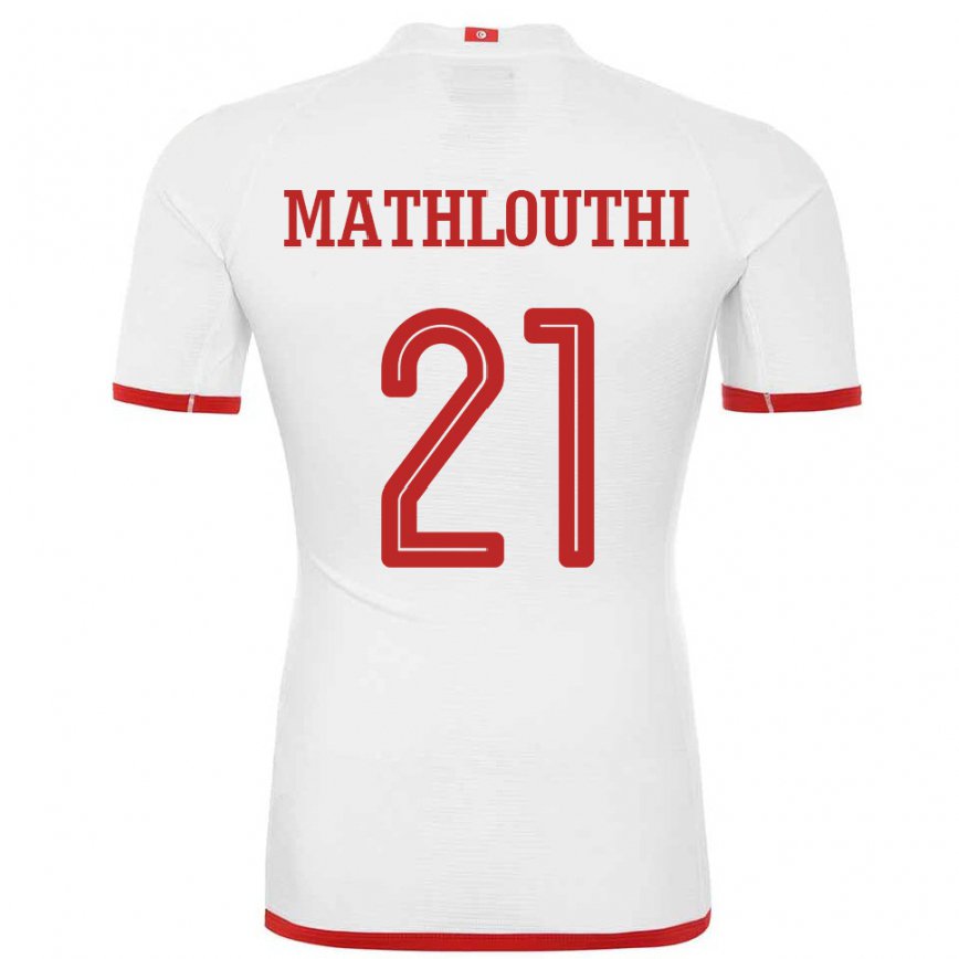 Niño Camiseta Túnez Hamza Mathlouthi #21 Blanco 2ª Equipación 22-24 Argentina