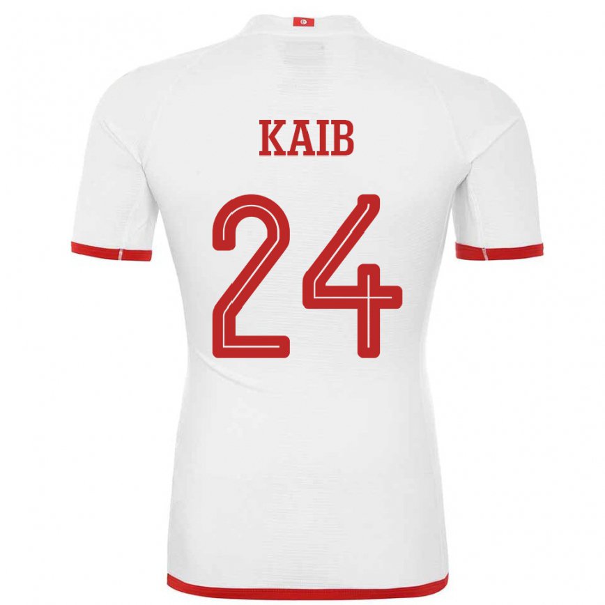 Niño Camiseta Túnez Rami Kaib #24 Blanco 2ª Equipación 22-24 Argentina