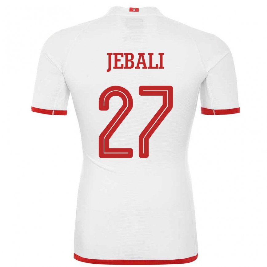 Niño Camiseta Túnez Issam Jebali #27 Blanco 2ª Equipación 22-24 Argentina