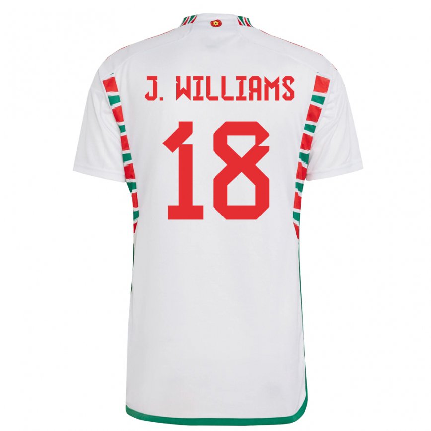 Niño Camiseta Gales Jonathan Williams #18 Blanco 2ª Equipación 22-24 Argentina