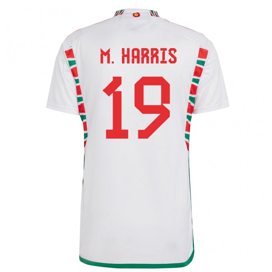 Niño Camiseta Gales Mark Harris #19 Blanco 2ª Equipación 22-24 Argentina