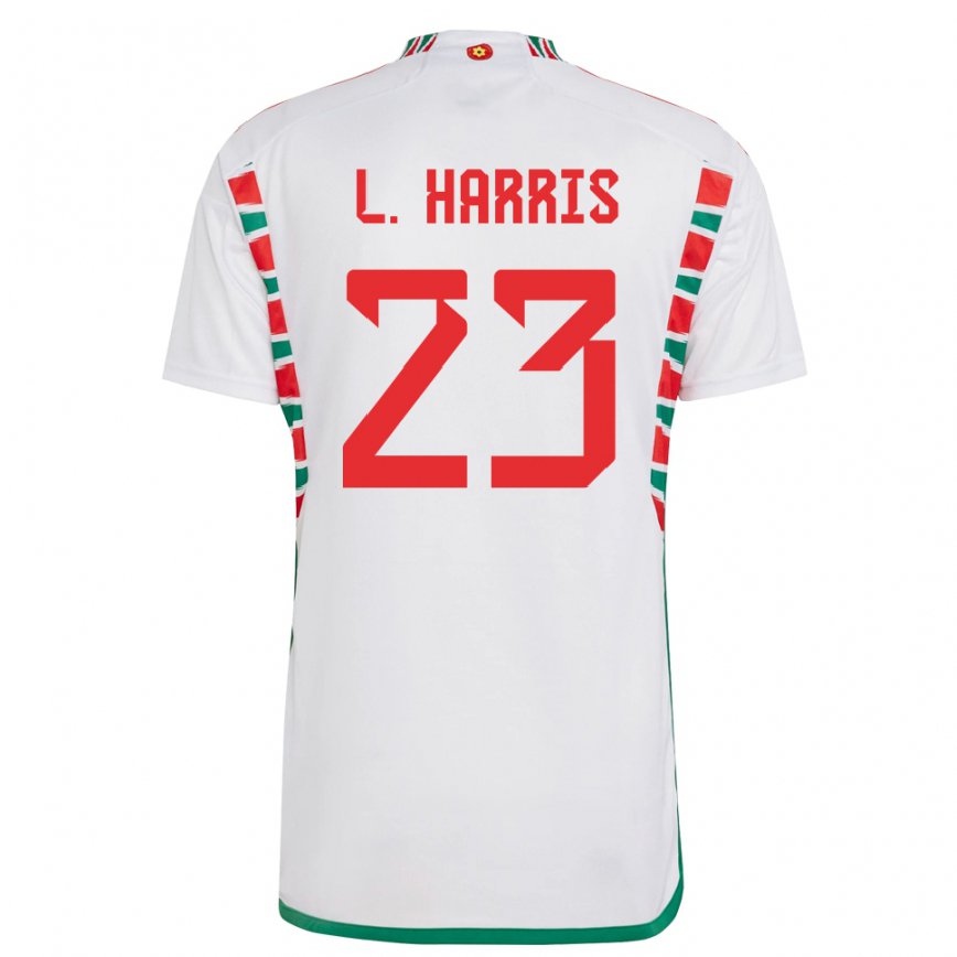 Niño Camiseta Gales Luke Harris #23 Blanco 2ª Equipación 22-24 Argentina